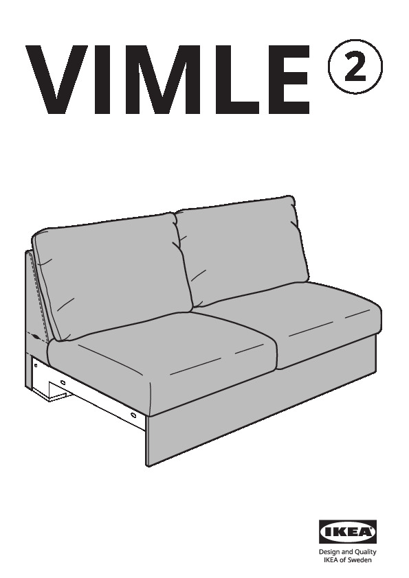 VIMLE Cover for 2-seat section