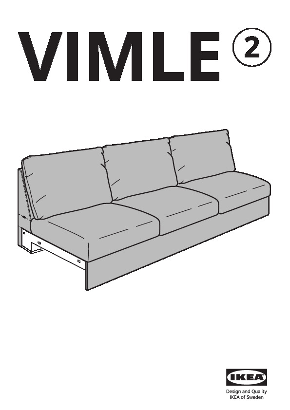 VIMLE Cover for 3-seat section