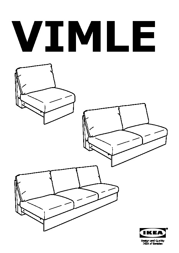 VIMLE sofa section