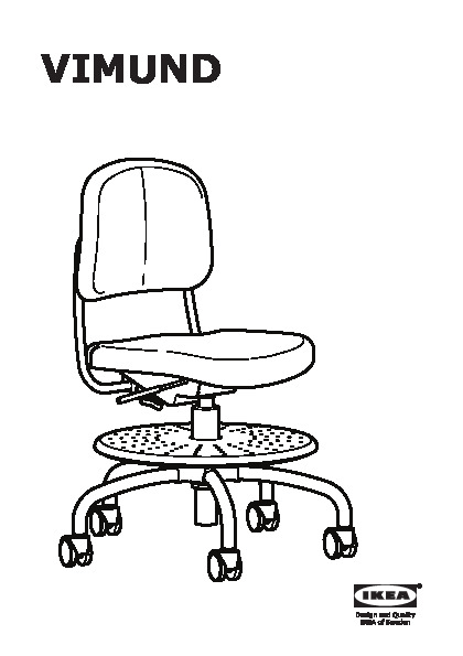 VIMUND Chaise de bureau enfant, rose clair - IKEA