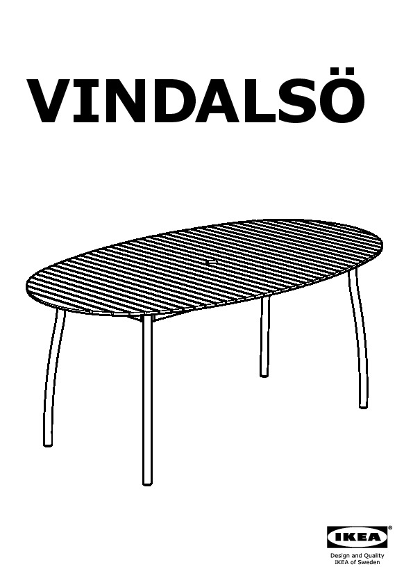 VINDALSÖ table, outdoor