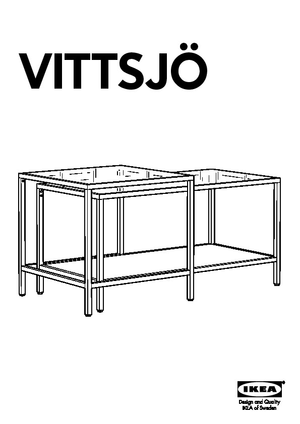 VITTSJÖ Nesting tables, set of 2